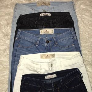 5 Hollister jeans BUNDLE